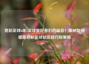竞彩足球6串5足球爱好者们的福音！揭秘如何提高竞彩足球投注技巧和策略
