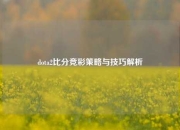 dota2比分竞彩策略与技巧解析