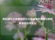 竞彩网比分直播即时比分直播实时竞猜与即时更新的在线平台