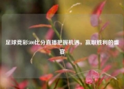 足球竞彩500比分直播把握机遇，赢取胜利的盛宴