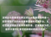 足球比分直播竞彩网足球比分直播竞彩网是一款非常受欢迎的体育赛事直播和竞猜平台。无论您是足球迷还是体育爱好者，这里都能为您提供丰富的比赛信息和精彩的投注选择。