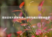 竞彩足球大数据预测app你的专属足球数据助手