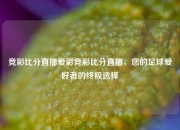 竞彩比分直播爱彩竞彩比分直播，您的足球爱好者的终极选择