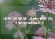 中国竞彩足球官网首页比分查询中国竞彩足球官方网站首页比分查询