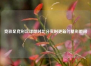 竞彩足竞彩足球即时比分实时更新的精彩瞬间
