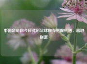 中国足彩网今日竞彩足球推荐把握机遇，赢取财富