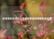 足球竞彩足球比分直播探索体育博彩的新世界