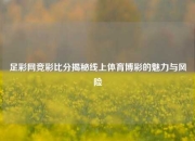 足彩网竞彩比分揭秘线上体育博彩的魅力与风险