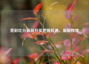 竞彩比分最新开奖把握机遇，赢取辉煌