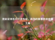 竞彩足球名片打造专业、高效的赛事信息传播工具