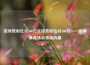 足球竞彩比分500万足球竞彩比分500万——揭秘体育博彩市场内幕