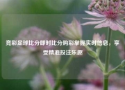 竞彩足球比分即时比分购彩掌握实时信息，享受精准投注乐趣