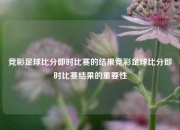 竞彩足球比分即时比赛的结果竞彩足球比分即时比赛结果的重要性