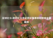 足球比分-即时比分竞彩竞彩赛事即时数据全面解析
