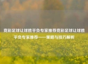 竞彩足球让球胜平负专家推荐竞彩足球让球胜平负专家推荐——策略与技巧解析