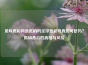 足球竞彩网是真的吗足球竞彩网真的可信吗？揭秘背后的真相与风险