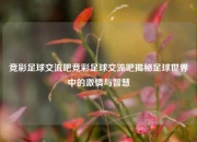 竞彩足球交流吧竞彩足球交流吧揭秘足球世界中的激情与智慧