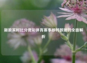 新浪实时比分竞彩体育赛事即时数据的全面解析