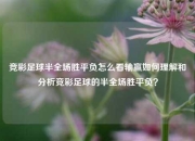 竞彩足球半全场胜平负怎么看输赢如何理解和分析竞彩足球的半全场胜平负？