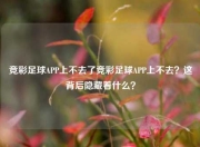 竞彩足球APP上不去了竞彩足球APP上不去？这背后隐藏着什么？