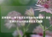 足球竞彩app哪个能买足球竞彩APP哪家强？选择正确的平台对球迷来说至关重要