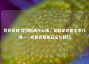 竞彩足球 竞猜版高手云集，竞彩足球猜中率几何——揭秘竞猜版玩法与技巧