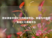 竞彩澳客中国比分网揭秘竞彩、澳客与中国的足球比分直播平台