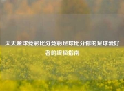 天天盈球竞彩比分竞彩足球比分你的足球爱好者的终极指南