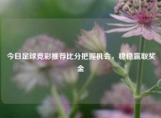 今日足球竞彩推荐比分把握机会，稳稳赢取奖金
