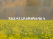 竞彩足球怎么买胜策略与技巧指南