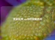 竞彩足球 app你的智能选择