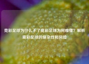竞彩足球为什么不了竞彩足球为何难懂？解析竞彩足球的复杂性和风险
