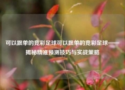 可以跟单的竞彩足球可以跟单的竞彩足球——揭秘精准预测技巧与实战策略
