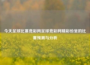 今天足球比赛竞彩网足球竞彩网精彩纷呈的比赛预测与分析