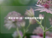 竞彩足球14场一场精彩纷呈的盛宴