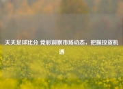 天天足球比分 竞彩洞察市场动态，把握投资机遇