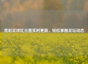竞彩足球比分直实时更新，轻松掌握足坛动态