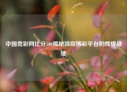 中国竞彩网比分500揭秘顶级博彩平台的辉煌战绩