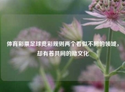 体育彩票足球竞彩规则两个看似不同的领域，却有着共同的赌文化
