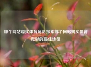 哪个网站购买体育竞彩探索哪个网站购买体育竞彩的最佳途径