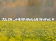 竞彩足球比分球探网揭秘专业球探的神秘世界