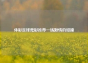 体彩足球竞彩推荐一场激情的碰撞