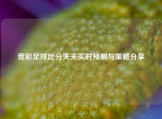 竞彩足球比分天天实时预测与策略分享
