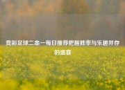 竞彩足球二串一每日推荐把握胜率与乐趣并存的盛宴