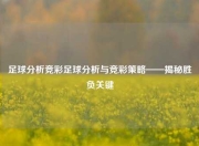 足球分析竞彩足球分析与竞彩策略——揭秘胜负关键