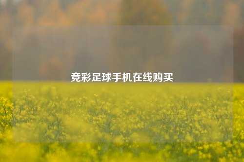 竞彩足球手机在线购买