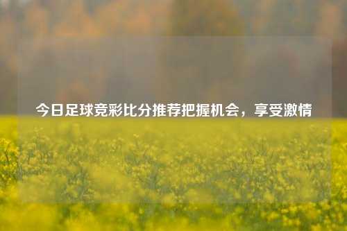 今日足球竞彩比分推荐把握机会，享受激情