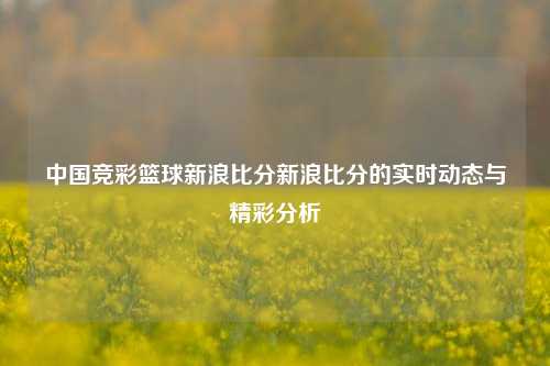 中国竞彩篮球新浪比分新浪比分的实时动态与精彩分析