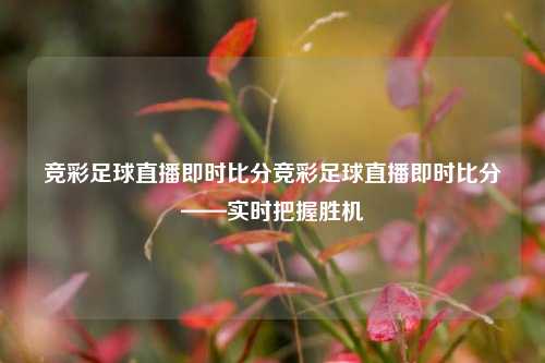 竞彩足球直播即时比分竞彩足球直播即时比分——实时把握胜机