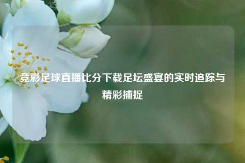 竞彩足球直播比分下载足坛盛宴的实时追踪与精彩捕捉